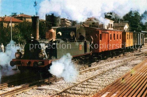 Locomotore treno epoca linea - locomotore,